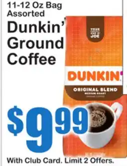 SuperFresh Dunkin' Ground Coffee offer