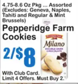 SuperFresh Pepperidge Farm Cookies offer