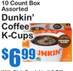 SuperFresh Dunkin' Coffee K-Cups offer