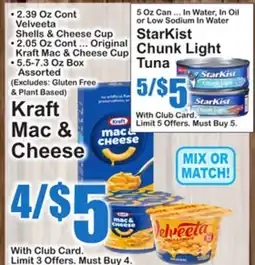 SuperFresh Kraft Mac & Cheese, Velveeta Shells & Cheese Cup, Original Kraft Mac & Cheese Cup offer