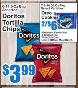 SuperFresh Doritos Tortilla Chips, Oreo Cookies offer