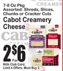 SuperFresh Cabot Creamery Cheese offer