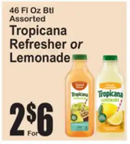 SuperFresh Tropicana Refresher or Lemonade offer