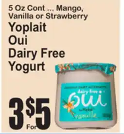 SuperFresh Yoplait Oui Dairy Free Yogurt offer
