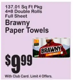 SuperFresh Brawny Paper Towels offer