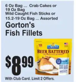 SuperFresh Gorton's Fish Fillets offer