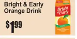 SuperFresh BRIGHT & EARLY ORANGE DRINK offer