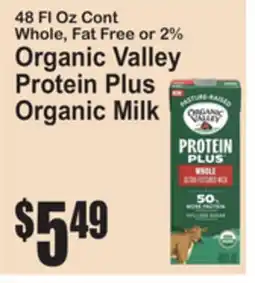 SuperFresh Organic Valley Protein Plus Organic Milk offer