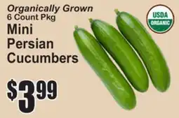SuperFresh Organically Grown Mini Persian Cucumbers offer