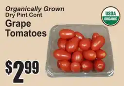 SuperFresh Organically Grown Dry Pint Cont Grape Tomatoes offer