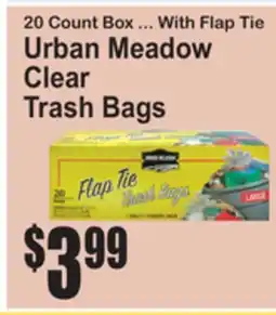 SuperFresh Urban Meadow Clear Trash Bags offer