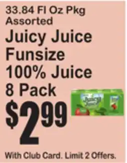SuperFresh Juicy Juice Funsize 100% Juice offer