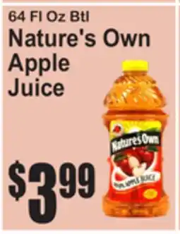 SuperFresh Nature's Own Apple Juice offer