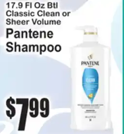 SuperFresh 17.9 FL Oz Btl Classic Clean or Sheer Volume Pantene Shampoo offer