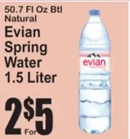 SuperFresh Evian Spring Water offer