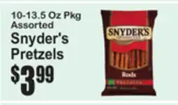 SuperFresh Assorted Snyder's Pretzels offer