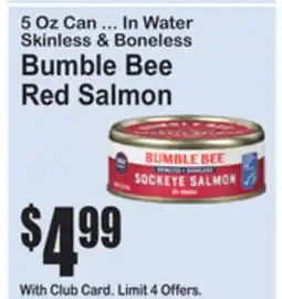 SuperFresh Bumble Bee Red Salmon offer
