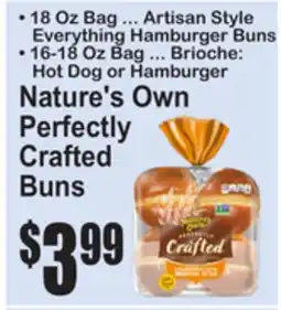 SuperFresh Nature's Own Perfectly Crafted Buns offer