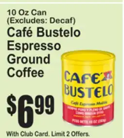 SuperFresh Café Bustelo Espresso Ground Coffee offer