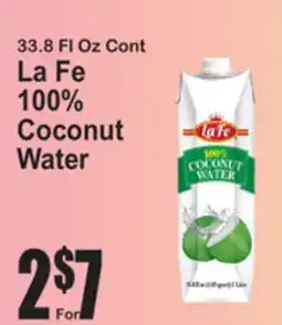 SuperFresh La Fe 100% Coconut Water offer