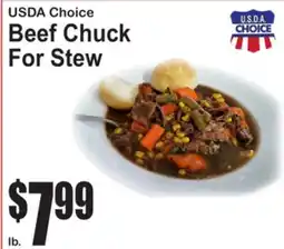 SuperFresh USDA Choice Beef Chuck For Stew offer