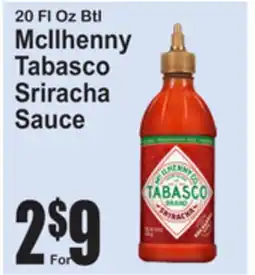 SuperFresh McIlhenny Tabasco Sriracha Sauce offer