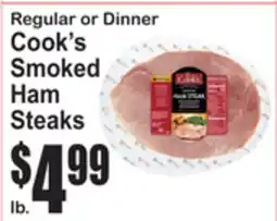 SuperFresh Regular or Dinner Cook's Smoked Ham Steaks offer