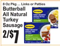 SuperFresh Butterball All Natural Turkey Sausage offer