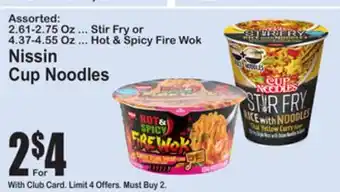 SuperFresh Nissin Cup Noodles offer