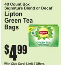 SuperFresh Lipton Green Tea Bags offer