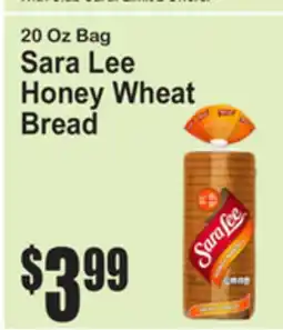 SuperFresh 20 Oz Bag Sara Lee Honey Wheat Bread offer