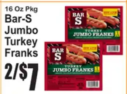 SuperFresh Bar-S Jumbo Turkey Franks offer