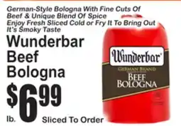 SuperFresh Wunderbar Beef Bologna offer