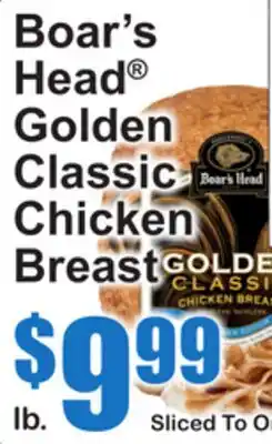 SuperFresh Boar's Head Golden Classic Chicken Breast offer
