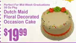 SuperFresh Dutch Maid Floral Decorated Occasion Cake offer