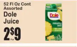 SuperFresh Dole Juice offer