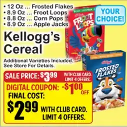 SuperFresh Kellogg's Cereal offer