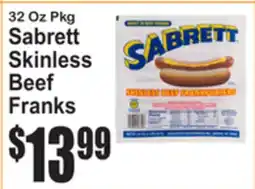 SuperFresh Sabrett Skinless Beef Franks offer