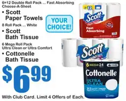 SuperFresh • Scott Paper Towels • Scott Bath Tissue • Cottonelle Bath Tissue offer