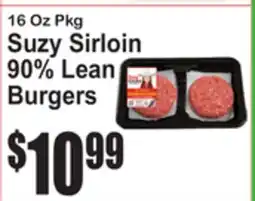 SuperFresh Suzy Sirloin 90% Lean Burgers offer