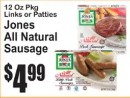 SuperFresh Jones All Natural Sausage offer