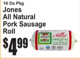 SuperFresh Jones All Natural Pork Sausage Roll offer