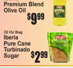 SuperFresh Premium Blend Olive Oil, 32 Oz Bag Iberia Pure Cane Turbinado Sugar offer
