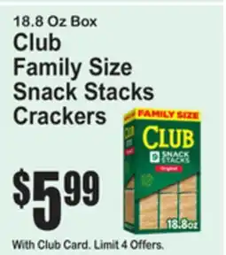 SuperFresh Club Family Size Snack Stacks Crackers offer