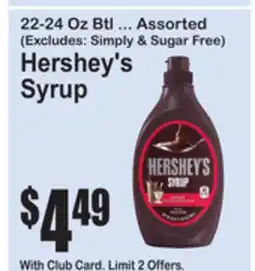 SuperFresh Hershey's Syrup offer