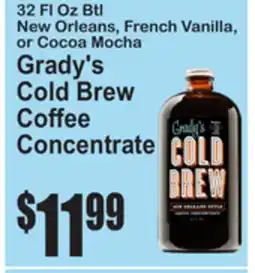 SuperFresh Grady's Cold Brew Coffee Concentrate offer
