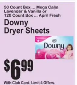 SuperFresh Downy Dryer Sheets offer