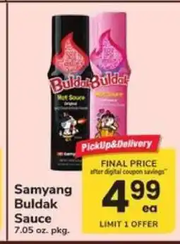 Safeway Samyang Buldak Sauce offer