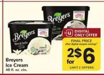 Safeway Breyers Ice Cream offer