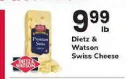 Safeway Dietz & Watson Swiss Cheese offer